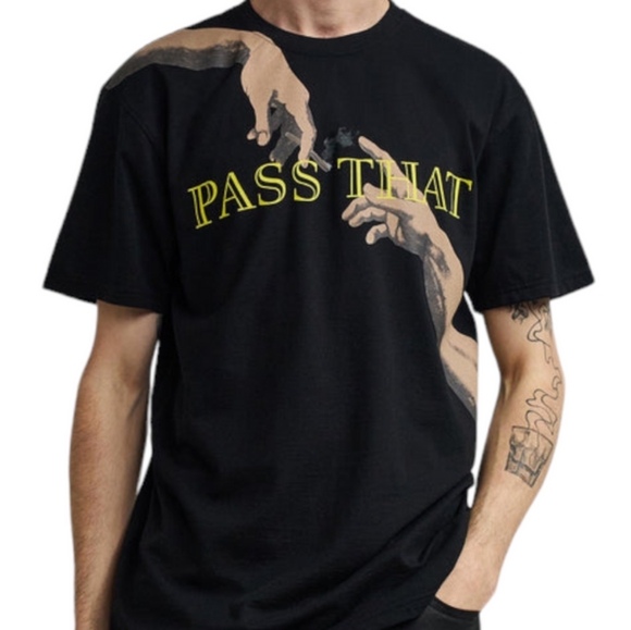 Reason 420 Collection Pass That Short Sleeve Graphic Print Tee - Black - Picture 1 of 3